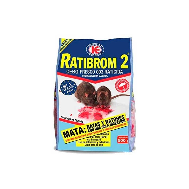 Ratibrom 2 Cebo Fresco – Control de Roedores | Grupo Señaris