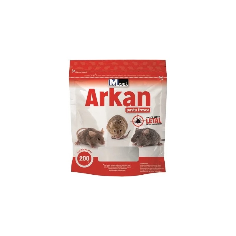 Raticida Arkan Pasta Fresca 200g – Control de Roedores | Grupo Señaris
