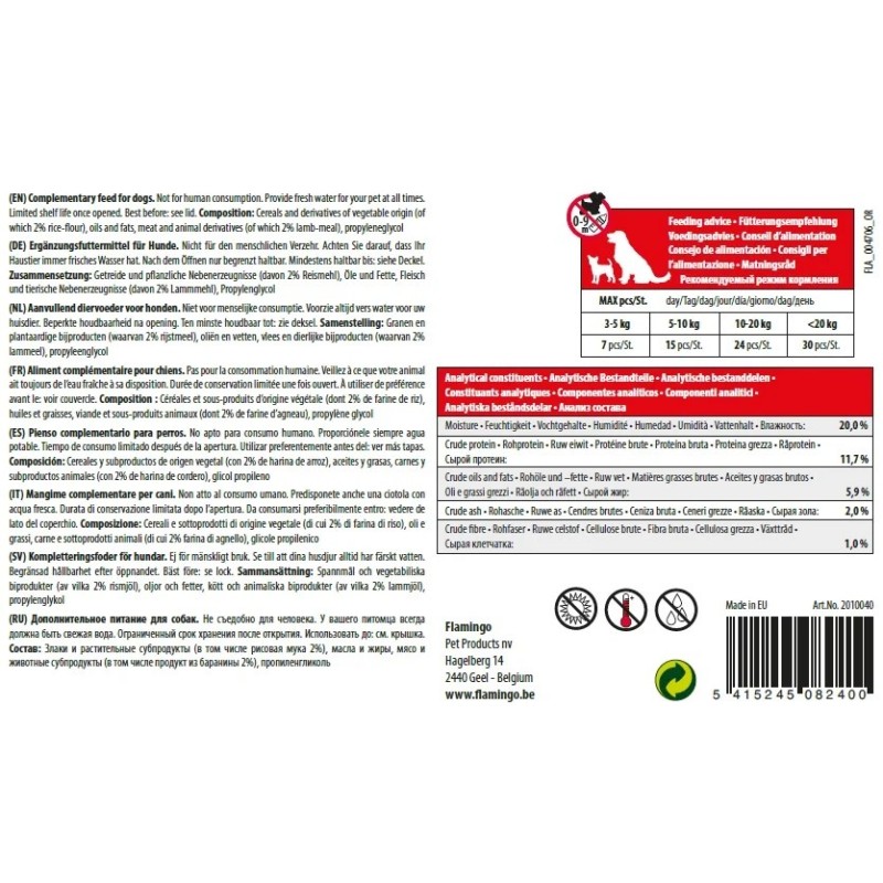 Snack Huesitos Cordero y Arroz 150g – Premios para Perros | Grupo Señaris