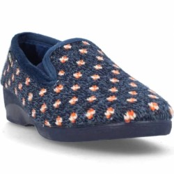 Zapatilla de Casa Cerrada con Cuña y Flores | Grupo Señaris