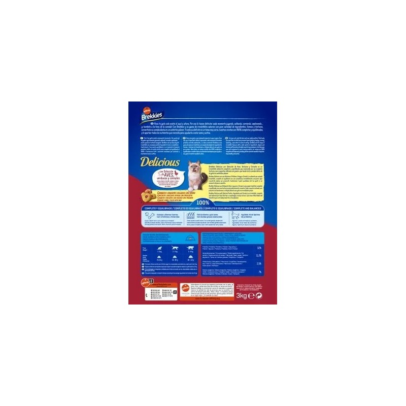 Brekkies Delicious Aves y Verduras 3,5 kg | Señaris