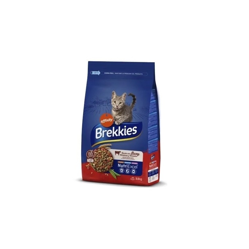 Brekkies Mix Buey y Verduras 3,5 kg | Pienso Gatos Señaris