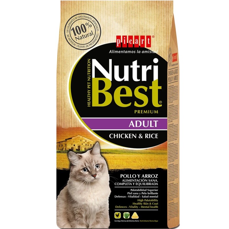 Pienso para Gatos Nutribest Chicken & Rice 15 kg | Señaris
