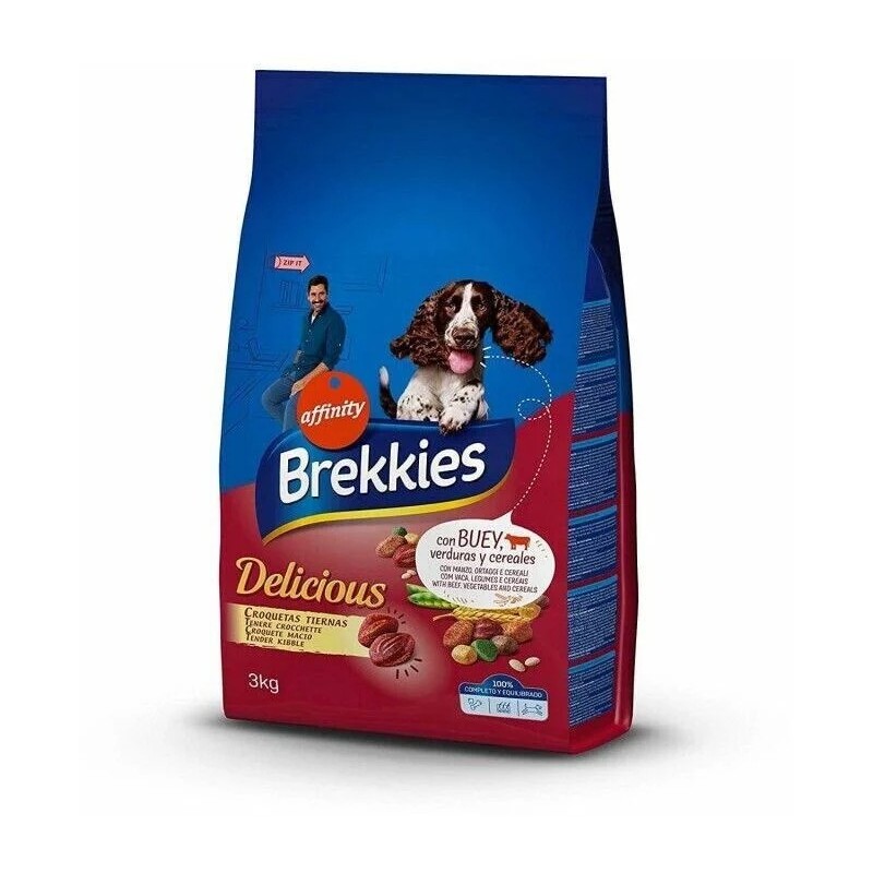 Brekkies Delicious Carne y Verduras 3 kg | Pienso Perros Señaris